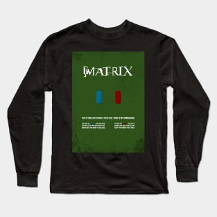 Matrix - Minimal Movie Film Poster Alternative Long Sleeve T-Shirt